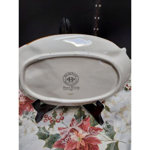 Fitz and Floyd Santa Believe Plate Holiday Christmas Tray in box - Picture 3 of 4